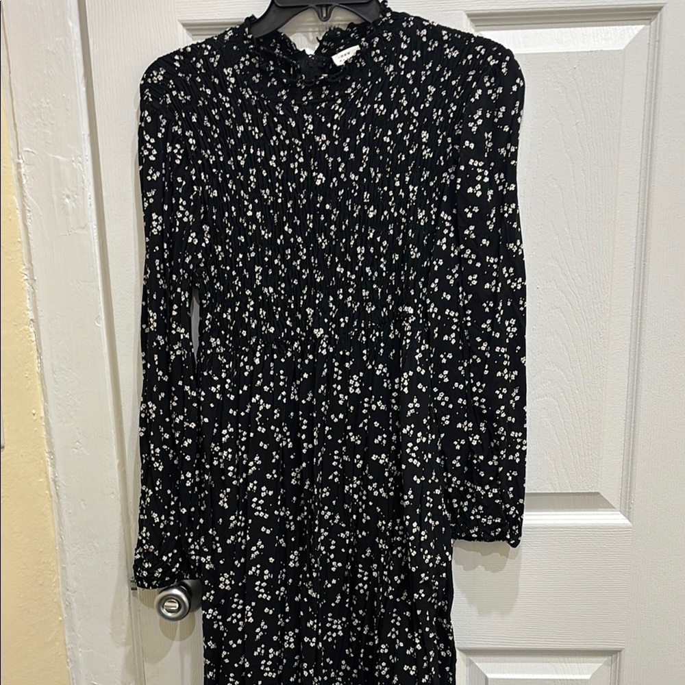Floral Black Dress
